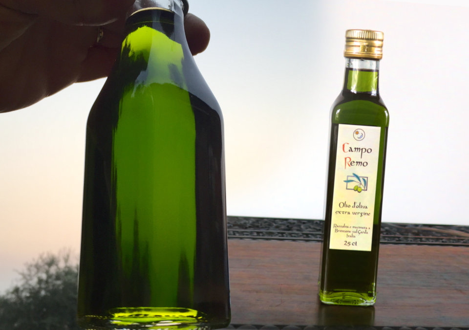 green Oliveoil bottled