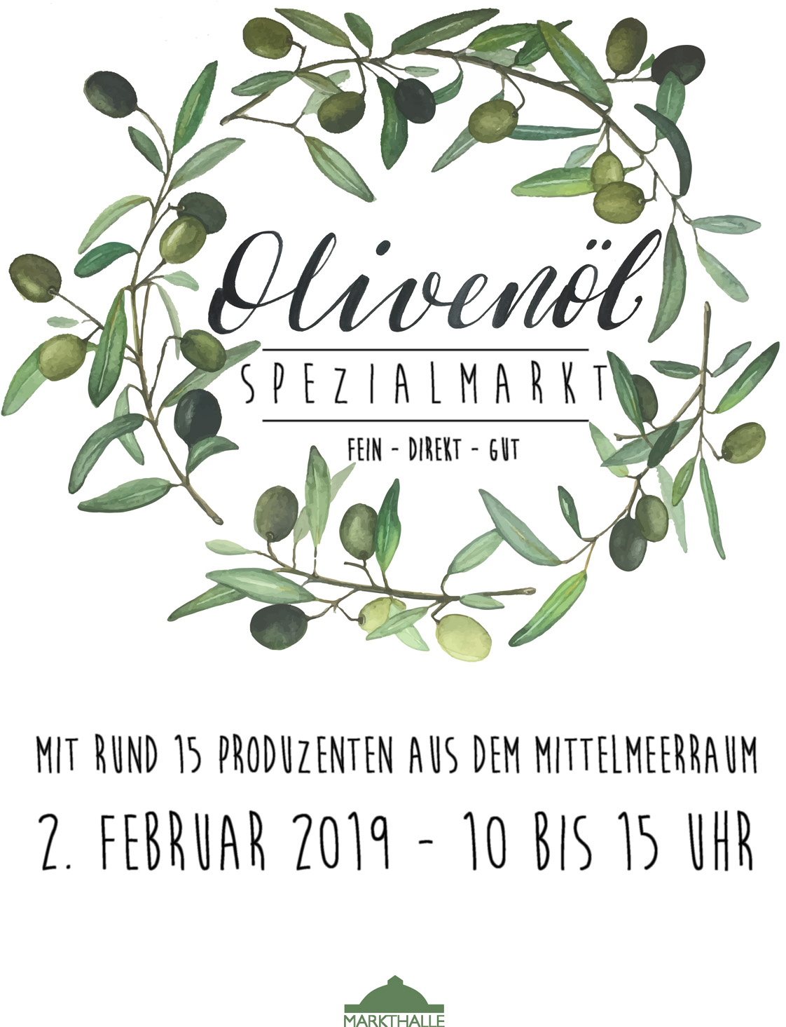 Basel Alte Markthalle Olivenölmarkt 2019